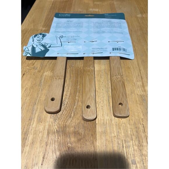 Core Bamboo Utensils Set Of 3 NEW Expressions Collection - Picture 8 of 9